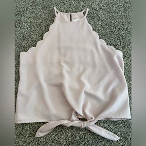 Never-worn Scalloped tank top